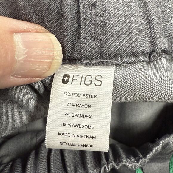 Figs Technical Collection Scrub Pants Men Large Gray Polyester Hospital. - Picture 8 of 8